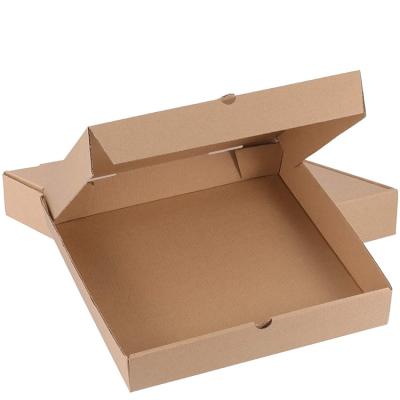 China Disposable Large Discount Custom Size Brown 12 13 18 24 Inch Food Eco Friendly Disposable Corrugated Pizza Delivery Takeout Paper Boxes for sale