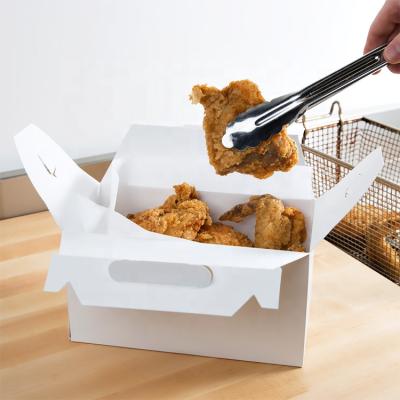 China Restaurant Disposable Custom Printed Envelope Bag Take Away Fast Food Lunch Fry Fried Popcorn Packaging Paper Chicken Container Box for sale