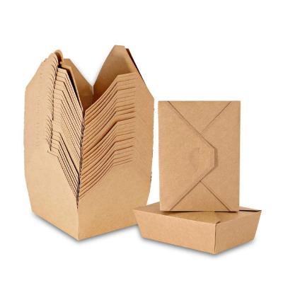 China Disposable Factory Custom Design Malaysia Disposable Fast Foods Take Away Ship Shaped Folding Craft Kraft Paper Lunch Box for sale