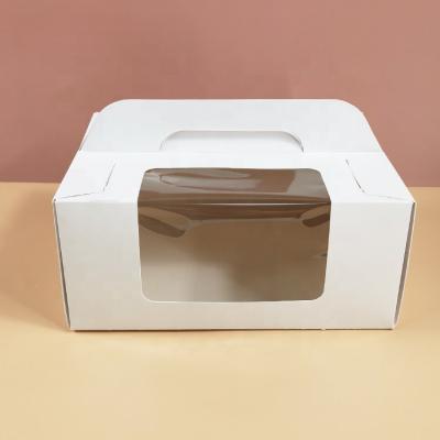 China Quick Fold Handle Paper Box Fried Chicken Nuggets Cardboard Takeaway Disposable Logo Hot Custom French Fries Sale Take Away Food Packaging for sale