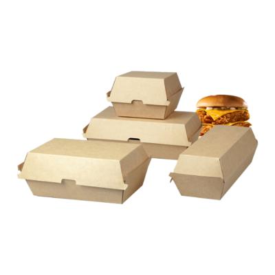 China Customized Size Biodegradable Cmyk Disposable Printing Corrugated Paper Extra Large Cardboard Hamburger Lunch Box 6