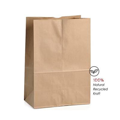 China Food Grade Recyclable Paper Handle Quick Removal Degradable Portable Bag Composed Popcorn Storage Air Holes Kraft Paper No Handles for sale