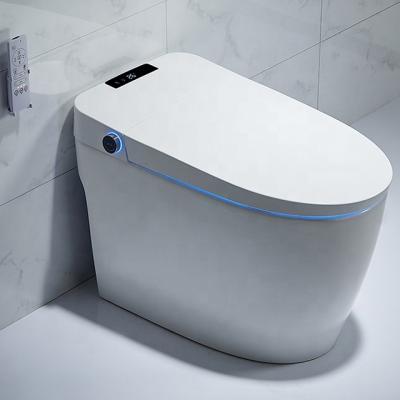 China Best inodoro automatic operation R-8936 Amazone flush foot induction flush toilet with LED large screen display for sale