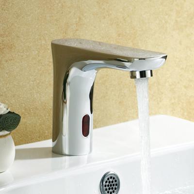 China Sense Faucets Basin Sensor Smart Faucet Hot Water Single Sensor Bathroom Infrared Automatic Faucet and Cold for sale