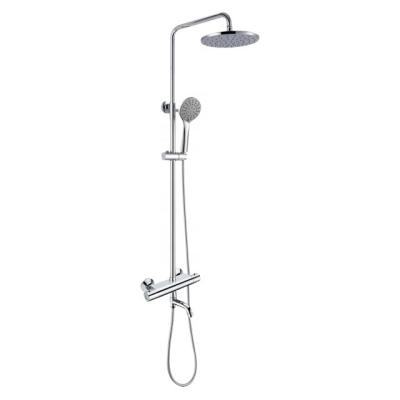 China With Multi Function European Style Hand Shower Bathroom Thermostatic SPA Slide Bar Bathroom Shower Set Rainfall Shower Heads for sale