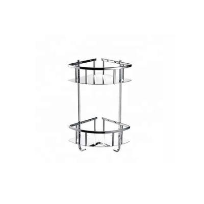 China Durable Cheap Bathroom Supplies Shower Accessories Bathroom Corner Shelf Stainless Steel Storage Rack for sale