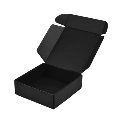 China Custom Logo Recycled Cuboid Black Matt Lamination Shape Durable Cardboard Box Perfect Quality Material for sale