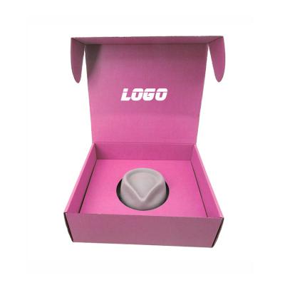 China Wholesale Price Cheap Recycled Material Customize Large Capacity Pink Recyclable Waterproof Cardboard Box for sale