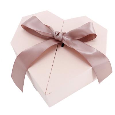 China New Style Rose Cosmetic Matte Lamination Materials Reused Hot Selling Valentine's Day Package Gift Luxury Cardboard Box for sale