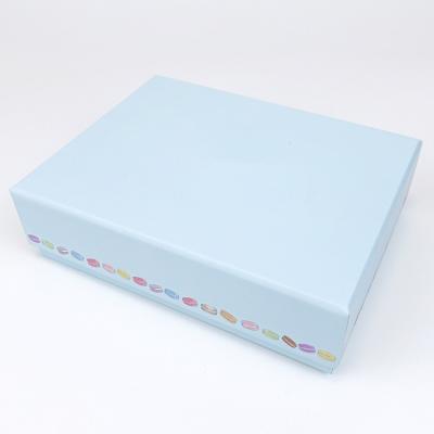 China Material Advance Material Technology Magnetic Closure Chocolate Packaging Blue Corrugated Paper Material Recycled Hard Cardboard Box for sale