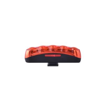 China Plastic 5 LED 5 Led Highlight Safe Waterproof New Rechargeable Bicycle Rear Light for sale