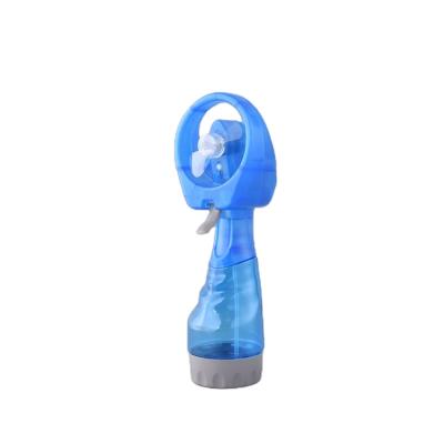 China Handheld Water Mist Spray Fan Outdoor Activities Portable Water Bottle Air Cooling Fan for sale