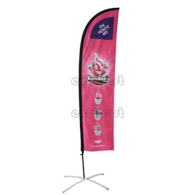 China Marriage favors & Outdoor Custom Printing Beach Feather Flag /Flag Banner Printing Bridal Party Gifts/Swooper Feather Beach Flag Banner for sale