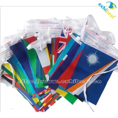 China Single Color Polyester Hanging Decorative Hanging Flagline And Banner for sale