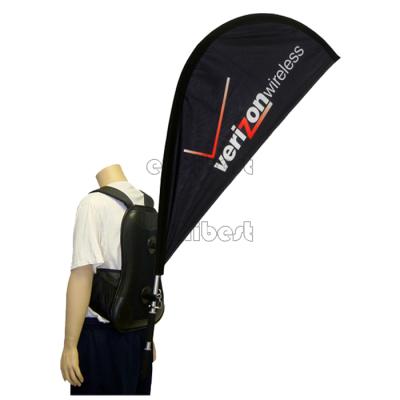 China Health Care Institutes Customized Backpack Flag Wholesale High Quality Advertising Banner for sale