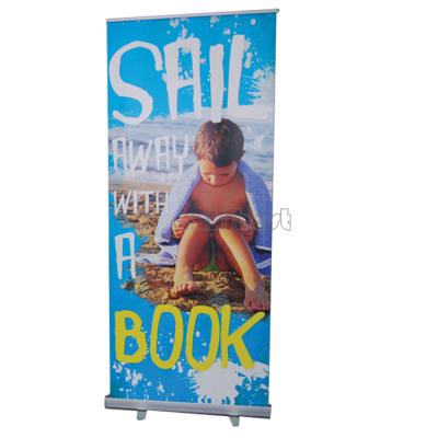 China Advertising Outdoor Stand Roll Up Banner / Advertising Pull Up Banner for sale