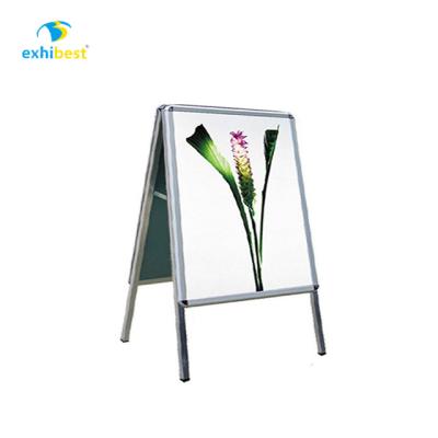 China Product Promotion Advertising Board Double Sided Aluminum One Board Poster Stand , Double Side One Board Sidewalk Sign for sale