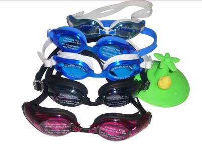 China One-piece Professional Swimming Goggles Silicone Strap Anti-fog Goggle for sale