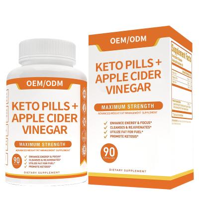 China Best Selling Weight Loss Products OEM Private Label Advanced Weight Management Supplement Keto Apple Cider Vinegar Capsules 2023 Fat for sale