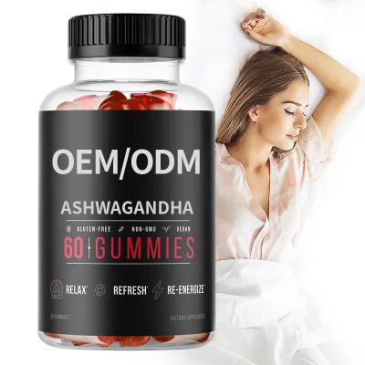 China Private Label Ashwagandha Adult Vegetarian Gummies Supports Healthy Sleep For Anti-Fatigue for sale