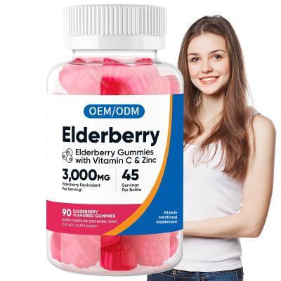 China Support Nutrition & Best Selling Products OEM Private Label Nutrition 2023 Anti Aging Elderberry & Anti Aging Supplement With Vitamin C & Zinc Gummies for sale