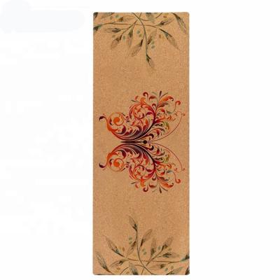 China Jointop waterproof customized kids 6mm strip cork yoga mat high quality eco-friendly print for sale