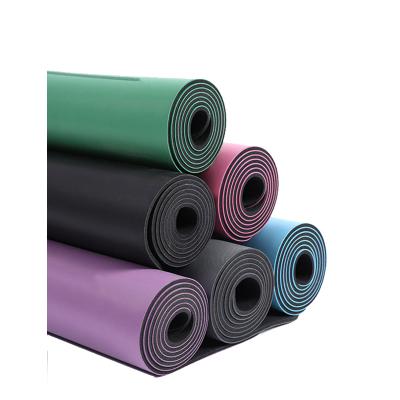 China Jointop Waterproof Eco One Yoga Mat Eva Fitness High Quality PU Natural Rubber Printed Eco-friendly Design Cork Strip Wood Yoga Mats for sale