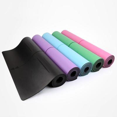 China 2021 Wholesale PU+Rubber Jointop Printed Customized Smart Natural Rubber Yoga Mat for sale