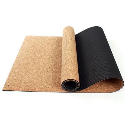 China Cork+TPE Jointop Factory Sales Custom Patterned Personalized Eco Friendly Natural Rubber Cork Yoga Mat for sale