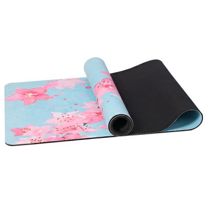 China New Jointop ODM Suede Rubber Yoga Mat Waterproof Folding Best Premium Microfiber Eco-friendly for sale