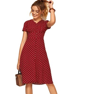 China Breathable Temperament Popular New Straight Women's Floral Casual Dresses for sale