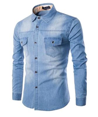 China Anti-pilling New Sale Like Hot Cakes Plus Size Cowboy Shirt Men Lattice Jacket for sale