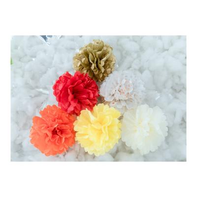 China Wholesale Flower Ball Wedding Shower Party Decoration Bridal Hanging Tissue Pom Pom Craft From Europe Factory for sale