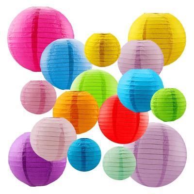 China Europe Fabric Round Paper Lantern for sale