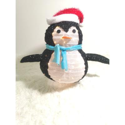 China Christmast Ornament Small Penguin Santa Figures Cheapest Winter Christmas Light With Led Light For Indoor Outdoor Festival Decoration for sale