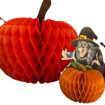 China Tissue Paper Factory Wholesale Halloween Pumpkins Decorated Party Paper Crafts for sale