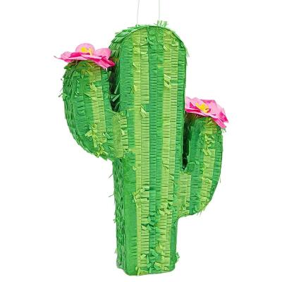 China Wholesale Custom Folding Indoor/Outdoor Mini Diy Cactus Toy Party Pinatas For Birthday for sale