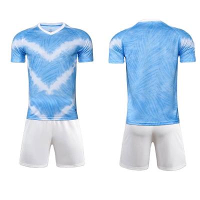 China Wholesale Quick-Drying Men Sport Cheap Custom Football Team Uniform Soccer Jersey Full Kit Training Set for sale