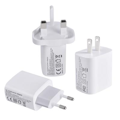 China Universal QC3.0 USA EU USB-C Dual Output PD 18W Wall Charger For iPhone 12 11 8 Mobile Phone Magsafing for sale