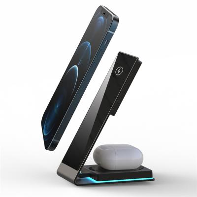 China Fast Speed ​​QI Wireless Charger Fast Charging Wireless Stand, Magnetic Wireless Phone Chargers For iPhone for sale