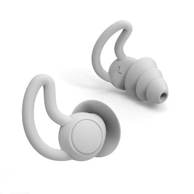 China New Premium Quality OEM Package Noise Canceling 36db Sleep Earplugs Silicone Ear Plugs F011 for sale