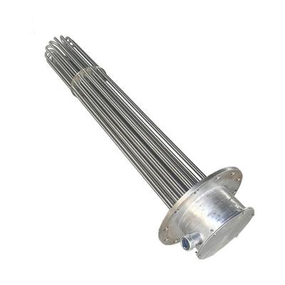 China Industry Heating Process Cheap Price Cutting Machine 230V Square Stainless Steel Immersion Heater With Flange For Water Heating for sale