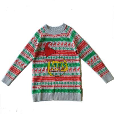 China Anti-Wrinkle Anti-wrinkle OEM Custom Tops Soft Oversized Fashion Knit Ugly Christmas Women Sweater for sale