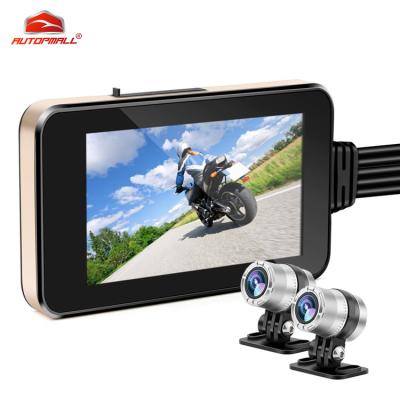 China 4.0Inch 2 Channel motor mt23 dashcam waterproof touch screen WiFi and GPS HD camera motorcycle dvr MT23 for sale