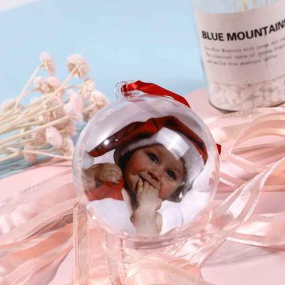 China Decoration Christmas Ornament Clear Plastic Filled Craft Christmas Plastic Ball for sale