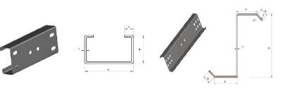 China Cutting Blade Material Cr12 CZ Purlin Interchangeable Roll Forming Machine Chain Drive for sale