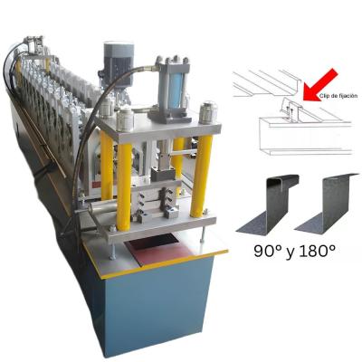 China Máquina de moldeado de tiras de metal galvanizado SSR KR18 KR24 letra Z forma de clip bloqueo en venta