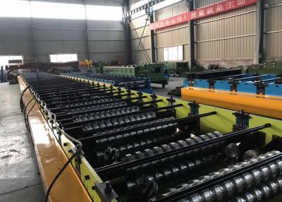 China Steel Sheet Floor Deck Tile Roll Forming Machine / Metal Deck Roll Forming Machine for sale