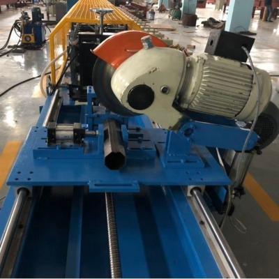 China 50mm 60mm 70mm 7.5KW Octagonal Pipe Roll Forming Machine Fly Saw Cutting for sale