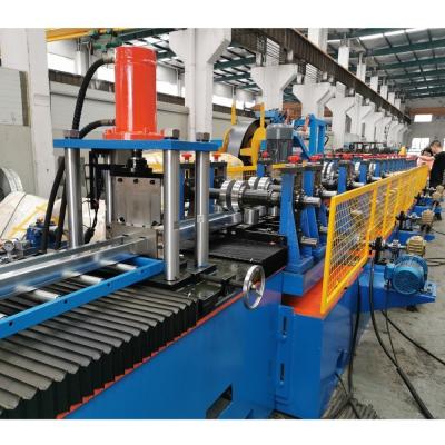 China High Speed C Purlin Roll Forming Machine Metal C Section Making Machine with Servo Following Cutting for sale